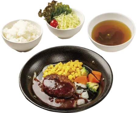 鉄板ハンバーグ