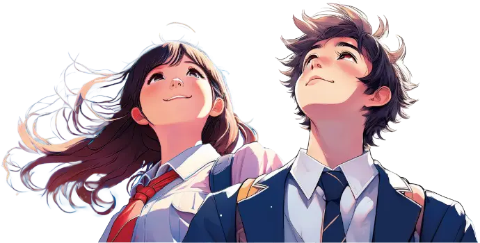 生徒のイラスト