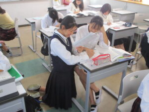 校長の目（明日から中間テスト①）