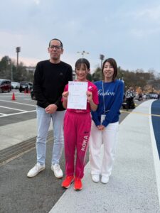 校長の目（京都府中学校新記録樹立 ４００m走）