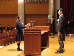 校長の目（中学校卒業式②）