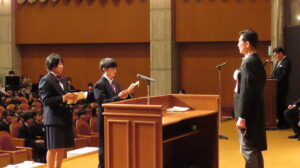 校長の目（令和８年度入学式②）