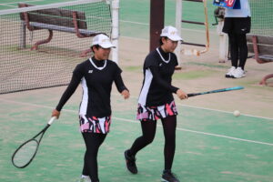 校長の目（中学ソフトテニス女子個人戦）