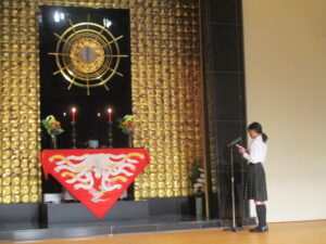 校長の目（講堂礼拝）